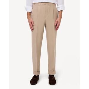 Vintage Higgins Mens Slinder Bremen Trouser Khaki Pants Size 34 Golf Preppy